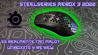 UNBOXING Y REVIEW DEL STEELSERIES AEROX 3 2022  Es realmente tan malo como dicen [upl. by Faxen34]