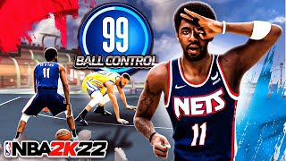 KYRIE IRVING quotOFFENSIVE THREATquot BUILD RETURNS to NBA 2K22 99 BALL HANDLE [upl. by Teeter]