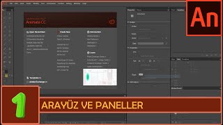 Ders 1  Animate CCde Arayüz Paneller ve Yayınlama Seçenekleri  Adobe Animate CC Dersleri [upl. by Annnora]