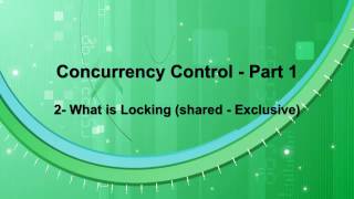 Concurrency Control  Part 1  02  Locking Based Protocols [upl. by Vivyan996]