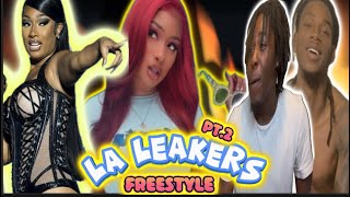 Megan Thee Stallion Freestyle w The LA Leakers Reaction [upl. by Aynot39]