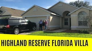 FLORIDA VILLA TOUR HIGHLAND RESERVE DAVENPORT [upl. by Jenica124]