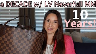 Louis Vuitton Neverfull MM  A 10 year Overview W Wear amp Mod Shots [upl. by Anerbes325]