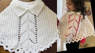 WOW  CAPITA TEJIDA A CROCHET PARA NIÑA DE 3 A 5 AÑOS  FACIL Y RAPIDA PATRÓN DE CROCHET [upl. by Odnanreh]