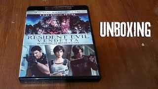 UNBOXING RESIDENT EVIL VENDETTA 4K UltraHD Edition BluRay Disc [upl. by Caine386]