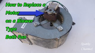 How to Replace a Motor on a Blower Type Bath Fan Nutone LS80SE [upl. by Atirhs]