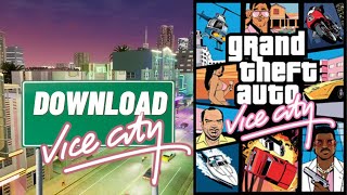 How To DownloadInstall amp Play Gta Vice City In LaptopPC [upl. by Lavine]