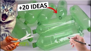 20 MANUALIDADES con BOTELLAS DE PLÁSTICO ♻️ IDEAS CON RECICLAJE ♻️ [upl. by Winnick505]