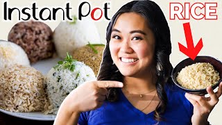 How to Make 5 Types of Instant Pot Rice PERFECTLY [upl. by Shreeves]