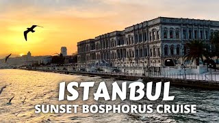 ISTANBUL Sunset Bosphorus Cruise in March 2022  Turkey Travel Vlog [upl. by Brenton816]