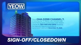 GMA  SignoffClosedown 1JAN 2024 [upl. by Helsa330]