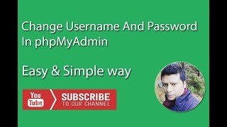 How to Change Admin Username And Password in MySQL using PhpMyAdmin  Wordpress Website [upl. by Thorwald548]