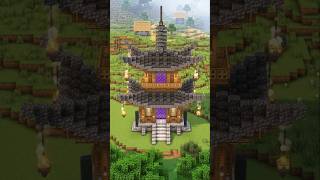 Building a Japanese Nether portal design in Minecraft  Tutorial [upl. by Eckart]