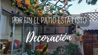 Parte final DECORANDO MI PATIO😊PRIMAVERA 💐 [upl. by Ellevehc]