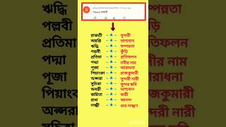 হিন্দু মেয়েদের নামhindu meyeder name🔥name hindunames namestatus namemeaning shorts [upl. by Donaldson]