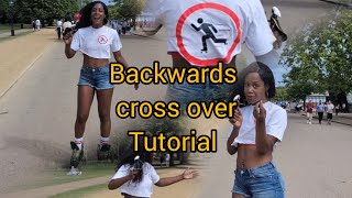 stormskaters backwards crossovers tutorial [upl. by Orlanta]