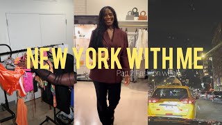 Vlog Part 2  New York with me  Barneys Panel  Walking a fashion show [upl. by Yrrat]