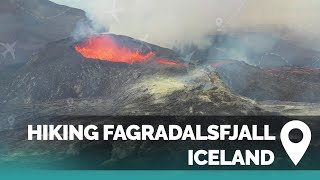 Hiking the actively erupting Fagradalsfjall volcano in Iceland [upl. by Laurinda344]