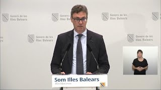 El Govern demana prudència per lalerta taronja activada a Balears [upl. by Wistrup]