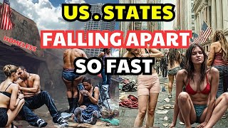 Top 10 States Collapsing Fastest in America Due to Poverty and Homelessness Crisis  Documentary [upl. by Honeyman223]