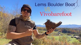 Lems Boulder Boot VS Vivibarefoot Tracker Plus Bonus Hiking trail Review [upl. by Meyeroff]