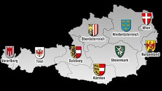 Lerne die Bundesländer Österreichs amp Hauptstädte CampC [upl. by Oderfigis]