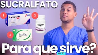 SUCRALFATO PARA QUE SIRVE  3 COSAS  MEDICAMENTOS [upl. by Aratehs]