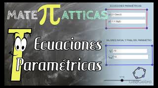 Ecuaciones Paramétricas Cónicas Gráficas GeoGebra [upl. by Timmons]