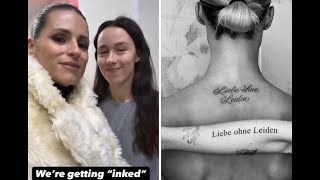 Michelle Hunziker e Aurora Ramazzotti un tatuaggio madre – figlia dal significato profondo [upl. by Ahsitnauq641]