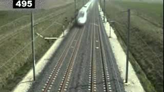 The worlds fastest train Circling a 5748 KM  H TGV [upl. by Winston]