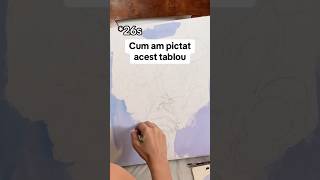 Tablou cu bujori 🌺 process video 🖌️pictură canvasart processvideo painting [upl. by Forta]