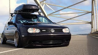 Bagged VW MK4 GTI  VagsFinest  18 20vt [upl. by Wardieu]