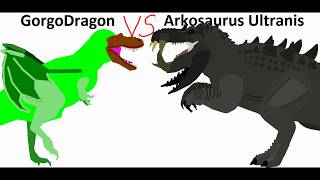 BRS4 Gorgodragon Vs Arkosaurus [upl. by Cyrie848]