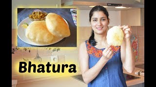 indisches BALLONBROT  Bhatura  Indisches Brot  indisch Kochen [upl. by Yrreiht]