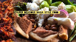 Super Naga Style 🥘 🌶️ Crispy Grasshopper 🦗Kholar with PorkChayote amp Spinach🥬🥦 Axone pickle🌶️ [upl. by Pirbhai]