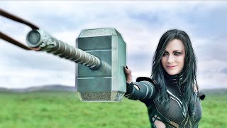 Hela Breaks Thors Hammer Scene Hindi  Thor Ragnarok 2017 Movie CLIP HD [upl. by Eilagam]