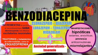 BENZODIACEPINAS GABA Clonazepam [upl. by Blount]