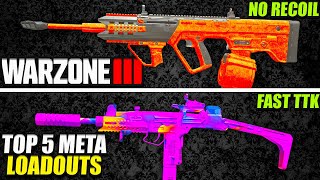 WARZONE TOP 5 META LOADOUTS AFTER UPDATE Warzone Best Class Setups [upl. by Yenahteb]