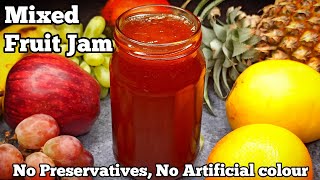 Delicious Homemade Mixed Fruit Jam  Easy Mix Fruit Jam Recipe [upl. by Merl135]