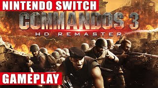 Commandos 3  HD Remaster Nintendo Switch Gameplay [upl. by Sudoeht]