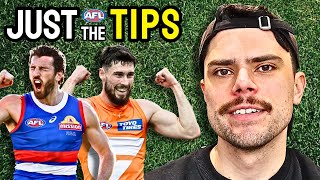 AFL Round 24 Predictions  JUST THE TIPS [upl. by Cowley]