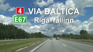 EST Via Baltica RīgaTallinn Part 2 Põhimaantee 4 [upl. by Clabo]