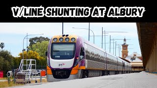 VLine shunting at Albury Station 29924 [upl. by Haiasi]