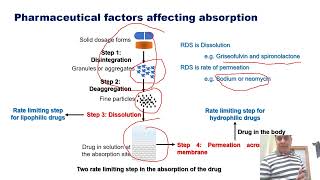 Part 1 Physicochemical factors affecting drug absorption I Solubility I Dissolution [upl. by Stanzel]