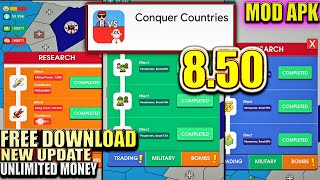 Conquer Countries 850 Mod Apk Unlimited Money  New Update 2024  Free Shopping [upl. by Kaila944]