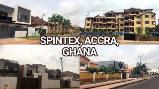 Luxury and Beautiful Houses in Accra Ghana  SPINTEX  Via Spintex Road [upl. by Holmes]