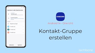 KontaktGruppe erstellen  Samsung Android 14  One UI 6 [upl. by Akeme]