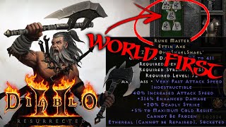 Most GODLY RUNEMASTER EVER World Record Diablo 2 Resurrected [upl. by Braasch59]