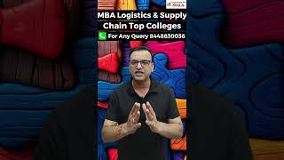 MBA IN LOGISTICS AND SUPPLY CHAIN MANAGEMENT  TOP COLLEGES IN INDIA  FEES  ADMISSION shortvideo [upl. by Raamal230]