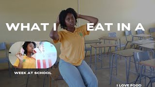 What I eat in a week  SCHOOL [upl. by Tterej]